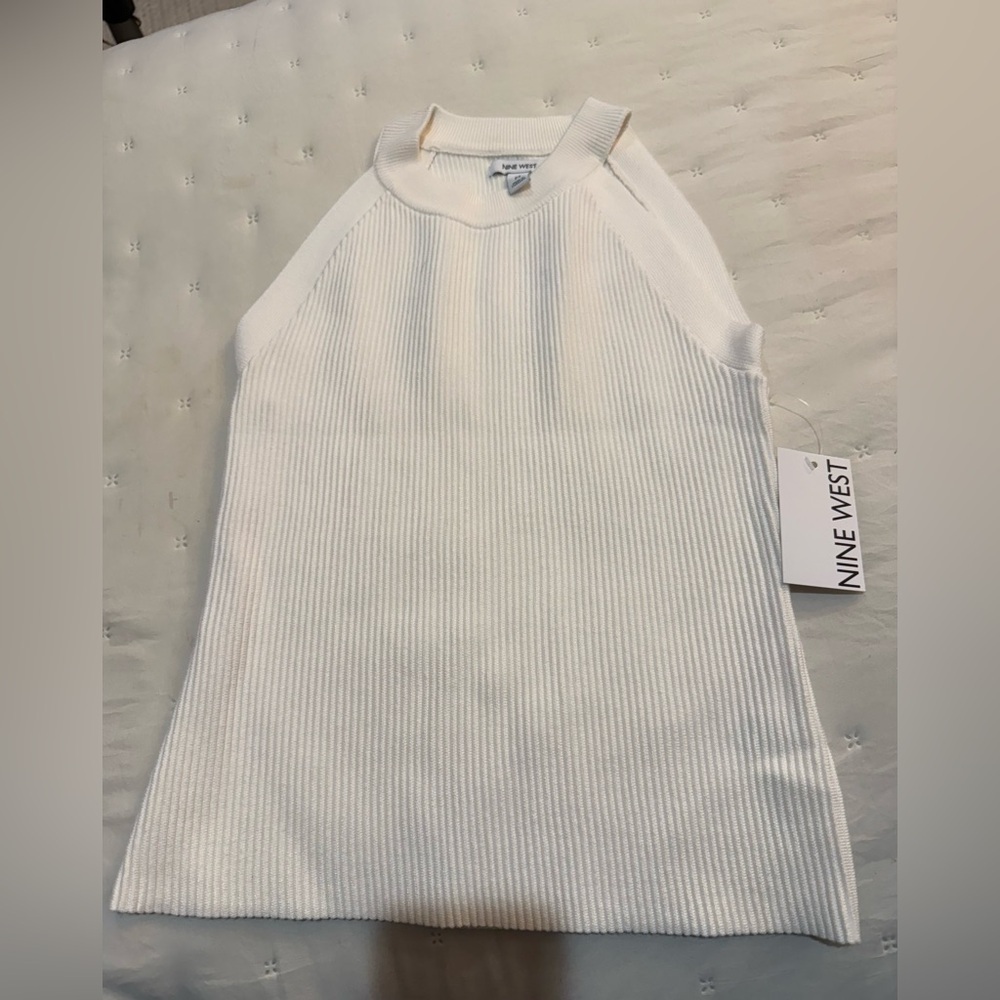 Nine West Women’s Cream Knit Top Size M NWT